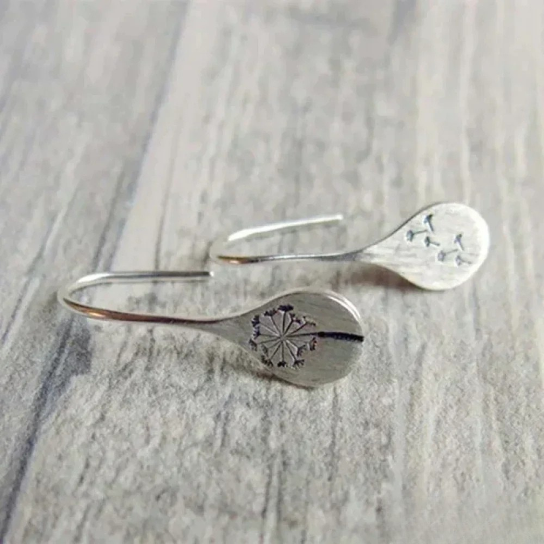 DANDELION LEAF EARRINGS | FINEST SILVER CRAFTSMANSHIP
