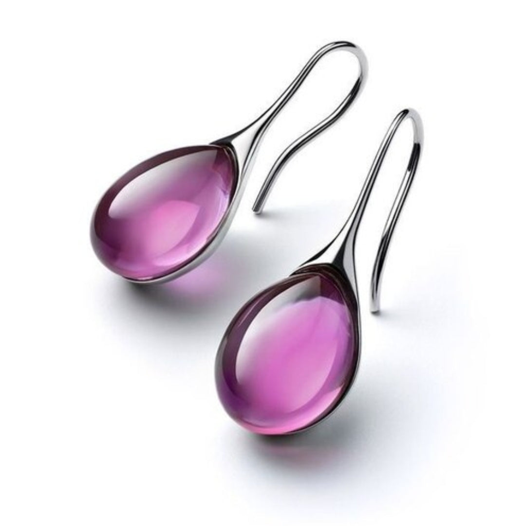 CRYSTAL DROP EARRINGS | SPARKLING DESIGN, ELEGANT COMBINATION