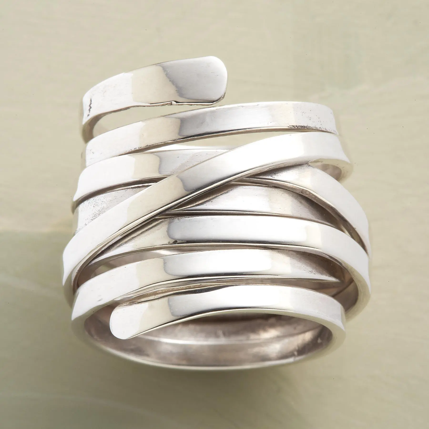 HAZEL | VINTAGE THICK SILVER RING