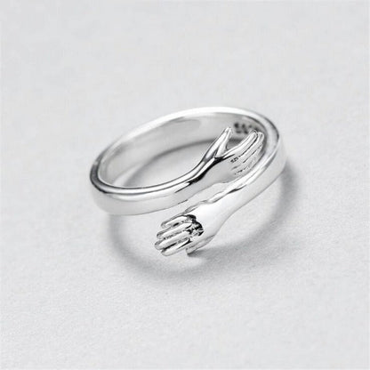 SILVER ADJUSTABLE KISS RING | FLEXIBLE COMFORT GUARANTEED