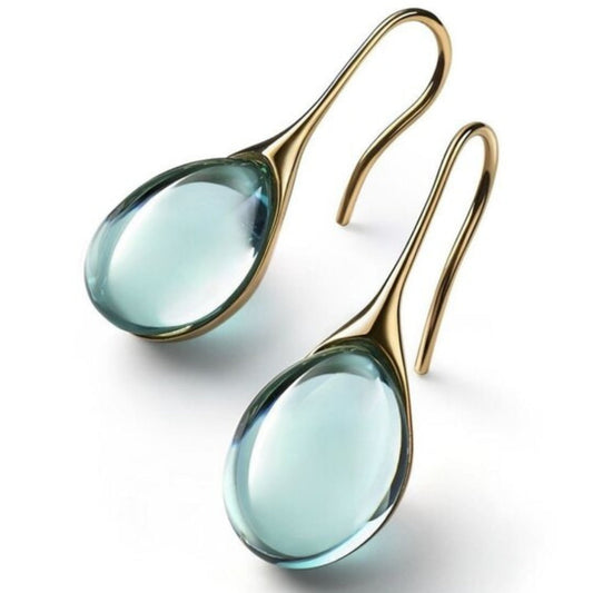 CRYSTAL DROP EARRINGS | SPARKLING DESIGN, ELEGANT COMBINATION