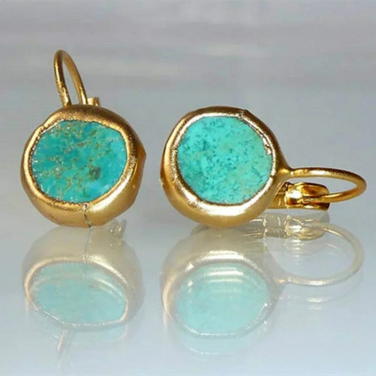 VINTAGE TURQUOISE EARRINGS | ELEGANT BOHO CHIC
