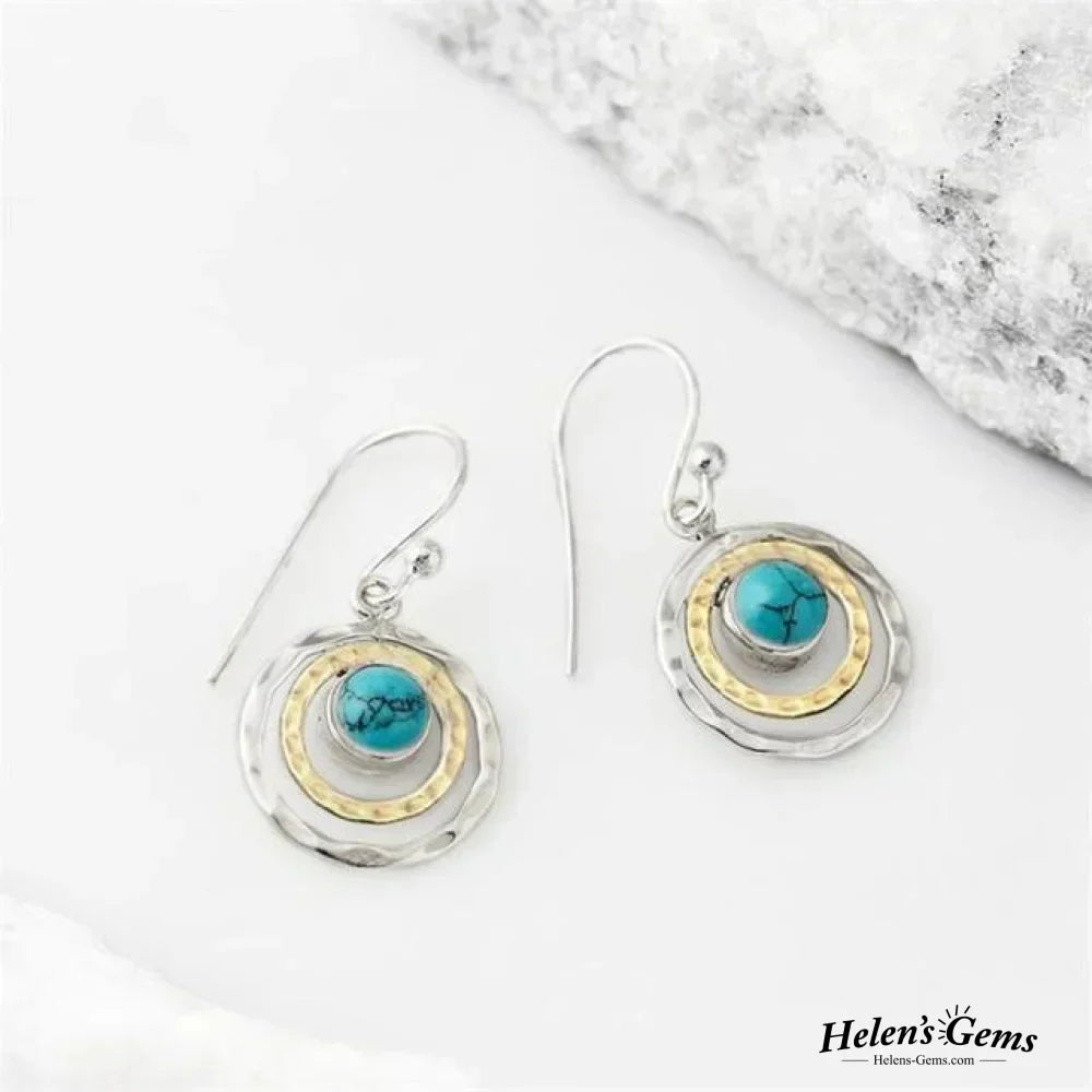 BOHO SATURN EARRINGS | ELEGANT TURQUOISE JEWELRY