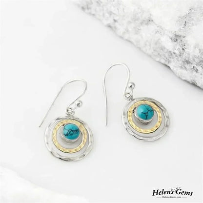 BOHO SATURN EARRINGS | ELEGANT TURQUOISE JEWELRY