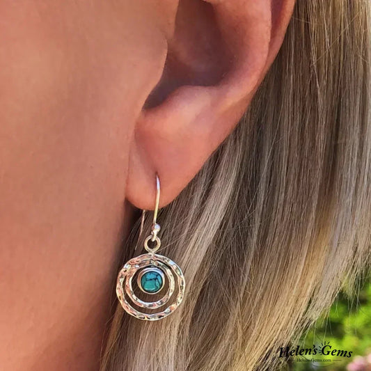 BOHO SATURN EARRINGS | ELEGANT TURQUOISE JEWELRY