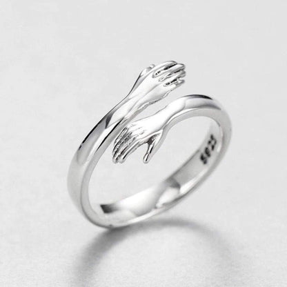 SILVER ADJUSTABLE KISS RING | FLEXIBLE COMFORT GUARANTEED